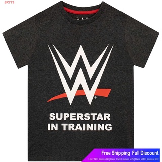 SKTT1 เสื้อยืดแขนสั้น WWE Boys World Wrestling Entertainment T-Shirt Short sleeve T-shirts