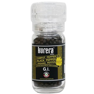 เคียวร่ากำปอตพริกไทยดำแบบขวดบด 60กรัม Cucumber Kampot black pepper in ground jar 60 grams