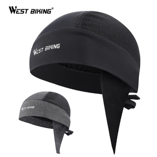 WEST BIKING หมวกกันน็อค ผ้าเรยอน ระบายอากาศ แห้งเร็ว ป้องกันรังสียูวี สําหรับขี่จักรยานยนต์ กีฬากลางแจ้ง