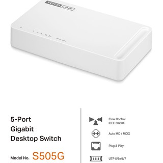 Gigabit Switching Hub TOTOLINK (S505G) 5 Port (5")