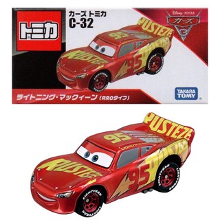 แท้ 100% จากญี่ปุาน โมเดล ดิสนีย์ คาร์ Takara Tomy Tomica Disney Cars Motors C-32 Lighting McQueen (RRC type)