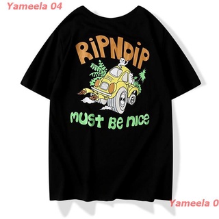 ผ้าฝ้ายคอกลมเสื้อยืดแขนสั้น เสื้อยืด Ripndip T-shirt เสื้อยืดแขนสั่น, เสื้อยืดคอกลม, เสื้อยืดผู้ชาย, เสื้อยืดผู้หญิง เนื