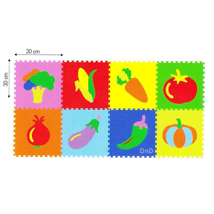 Luckybs EVAMATS PUZZLE FLOOR MAT VEGETABLE EVAMAT FLOOR MAT