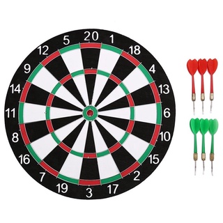 kidtuk Dartboard กระดานปาเป้า Dart Board 17" พร้อมลูกดอก 6 อัน