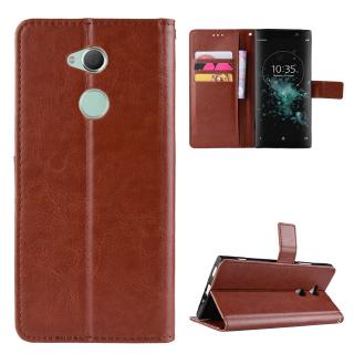 เคสโทรศัพท์หนัง PU ฝาพับ พร้อมช่องใส่บัตร และสายคล้อง สําหรับ Sony Xperia XA2 Ultra H4213 H4233 H3213 H3223