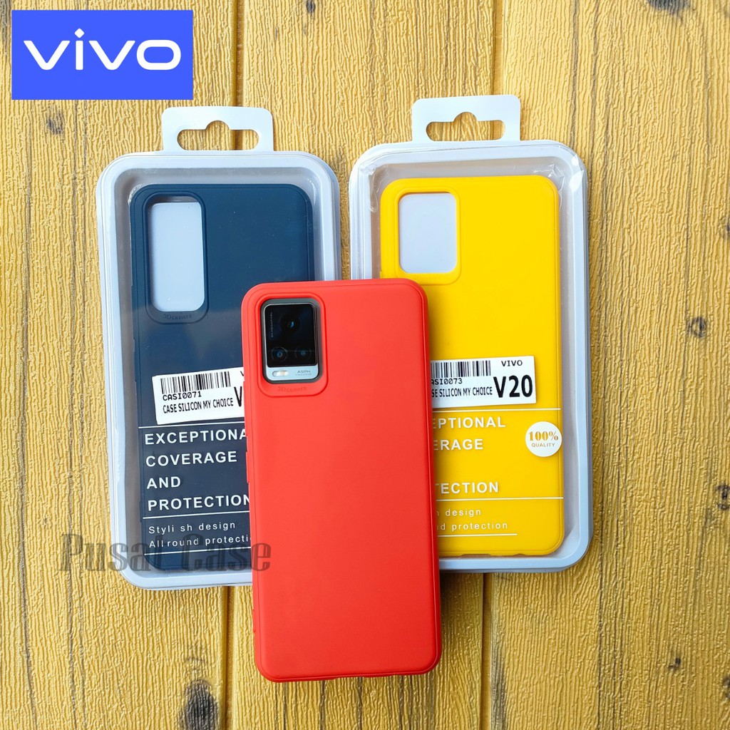 เคสนิ่มวัสดุซิลิโคนการออกแบบ Macaron Vivo Y20 Y20s Y91c Y1s V20 V20se Y95 Y91 Y93 Y12 Y15 Y17 ใหม่