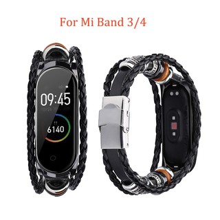 สายรัดข้อมือสายรัดข้อมือสำหรับ Xiaomi Mi Band 3 4