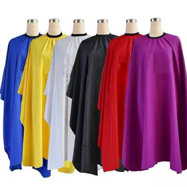 (พร้อมส่ง) ผ้าคลุมตัดผม สีล้วน ขนาด 140*75 cm.