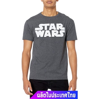 เสื้อยืดสีพื้นไซส์ใหญ่ Star Wars Mens Simplest Logo T-Shirt discount Star Wars สตาร์ วอร์ส