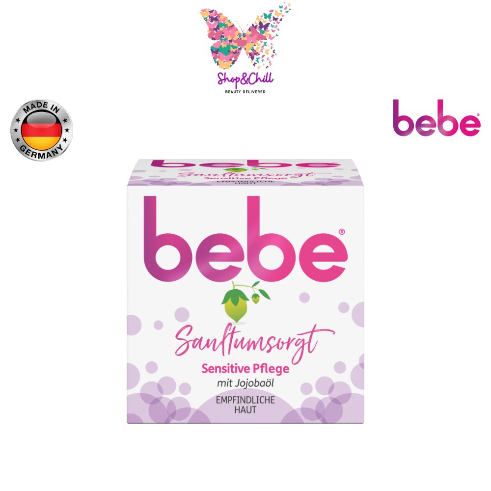 ครีมบำรุงผิวสูตรอ่อนโยนสำหรับผิวบอบบาง แพ้ง่าย bebe Sensitive Care Face Cream 50 ml