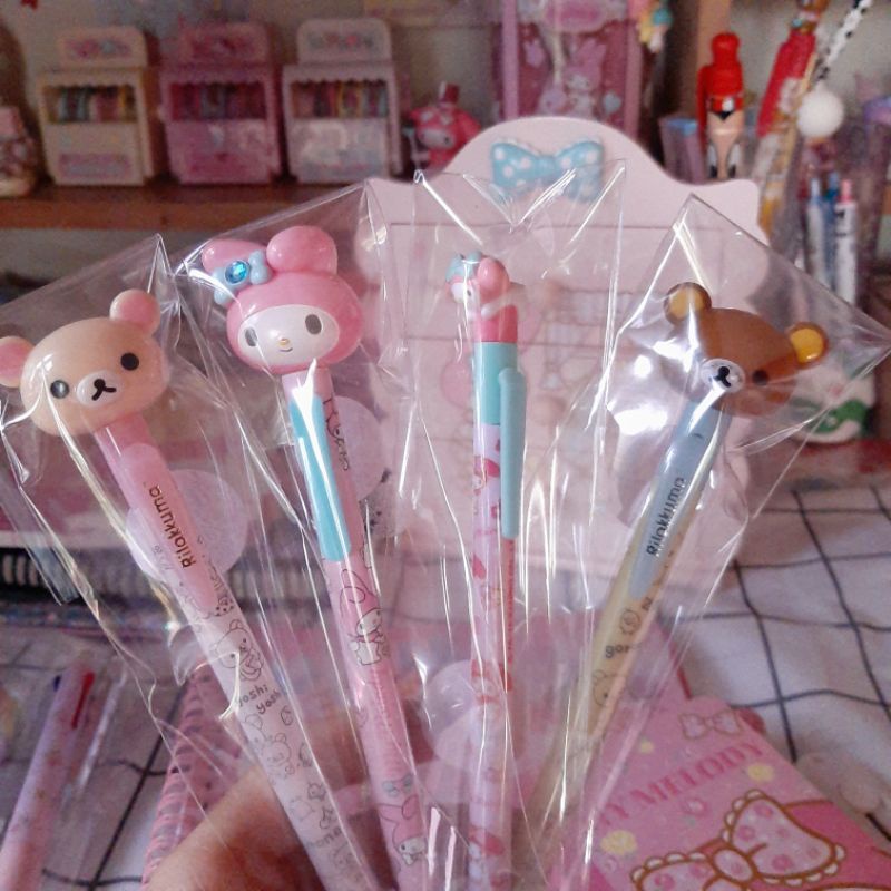 ปากกา/ดินสอ sanrio mymelody sanx rilakkuma หัวโต ของสะสม 270/แท่ง