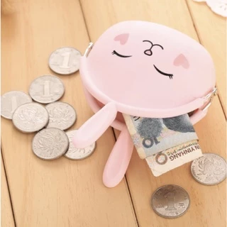 พร้อมส่ง >> กระเป๋าซิลิโคน รุ่น กระต่าย ( 29 บาท ) ใส่เหรียญ ใส่เงิน พกพาสะดวก งานจริงน่ารักมาก