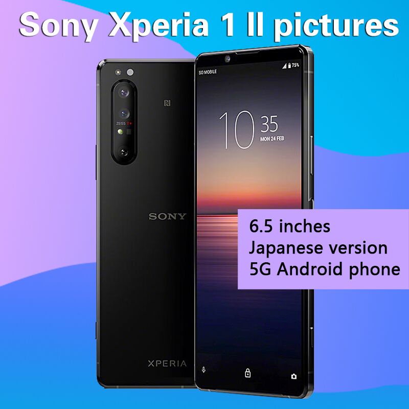 Sony Xperia 1 II ใหม่ สมาร์ทโฟน กล้องหลัก 6.5 นิ้ว กันน้ํา เวอร์ชั่นญี่ปุ่น 5G Android