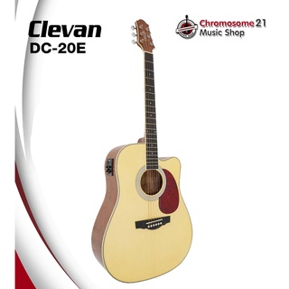 กีตาร์โปร่งไฟฟ้า Clevan DC20E