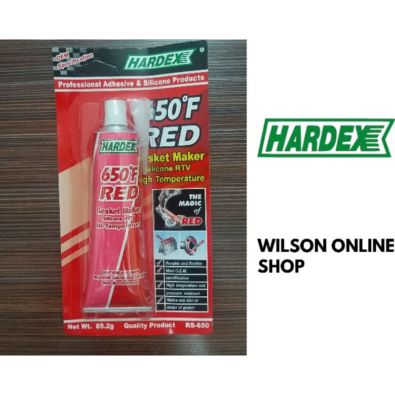 HARDEX 650 F RED RTV GASKET MAKER SILICONE(85.2G)