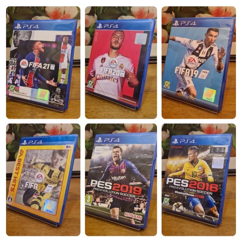แผ่นเกม PS4 (PlayStation 4) เกมตระกูลฟุตบอลFifa และ(Pro Evolution Soccer)