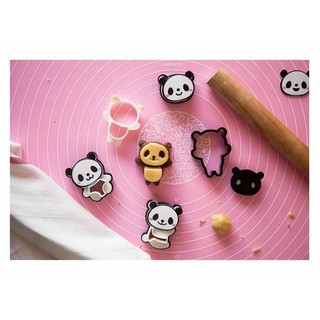 พิมพ์กดขนมคุกกี้รูปแพนด้า 4 ชิ้น Panda Cookie Press