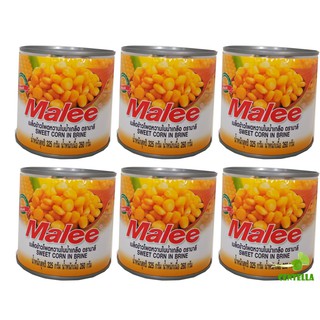 มาลี เมล็ดข้าวโพดหวานในน้ำเกลือ 325 กรัม 6 กระป๋อง Malee Sweet Corn In Brine 325 gram 6 cans