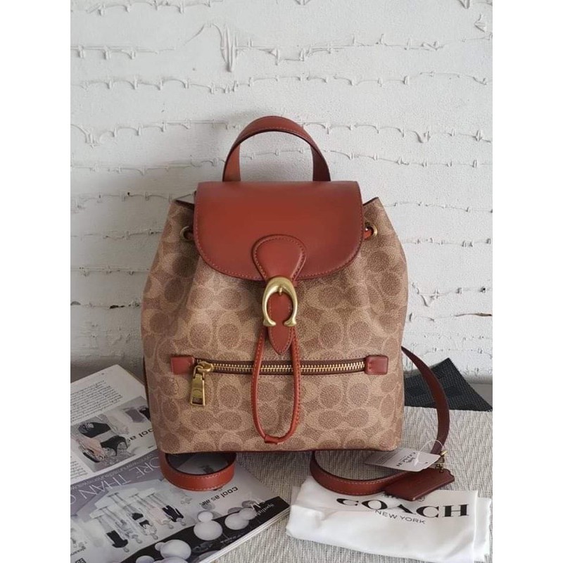 พร้อมส่ง แท้ 100 New Coach เป้งาน Shop รุ่น evie backpack 22 Shopee