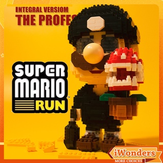 ของเล่นตัวต่อนาโน คอสเพลย์ Mario MOC Super Mariowestern Leon: The Professional ของขวัญสําหรับเด็ก