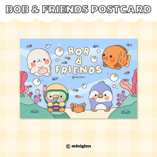 miniginn - Bob &amp; Friends postcard โปสการ์ด