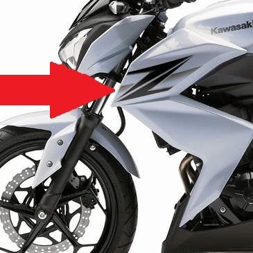 ฝาครอบชุด Kawasaki Z250 Z300 แฟริ่งข้าง