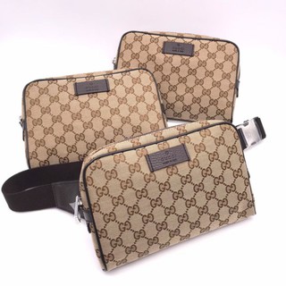 New Gucci beltbag สีน้ำตาล