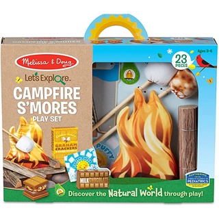 melissa &amp; Doug รุ่น 30822 เล่นแคมป์ปิ้ง ทำขนมสมอร์ Lets Explore Campfire Smores Play Setลูกเล่นเพียบ บทบาทสมมุติ