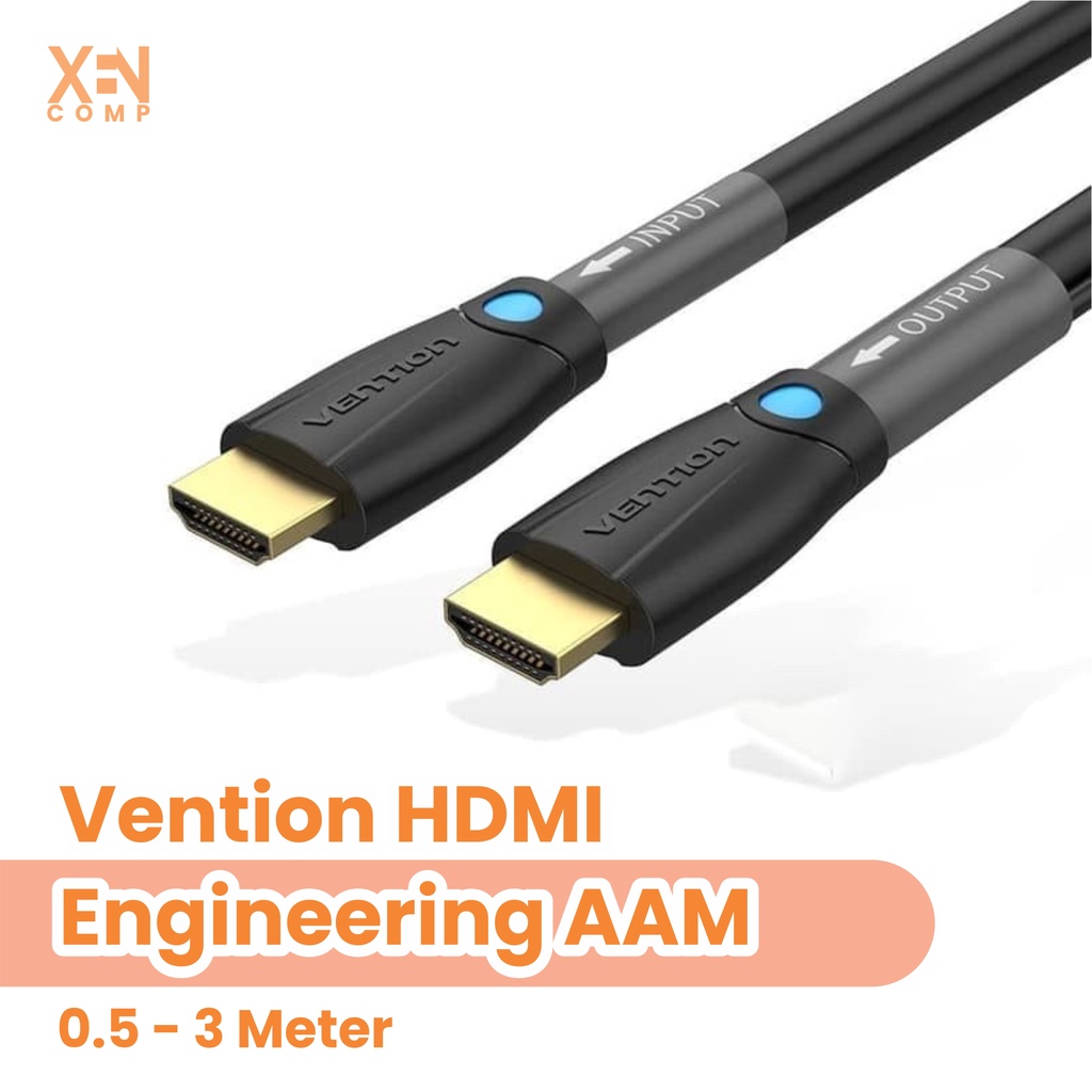 Vention สายโครงสร้าง HDMI Cabling Stable HDMI to HDMI Laptop to Projector AAM 1m / 1.5m / 2m / 3m