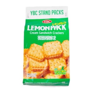 YBC lemon pack cream sandwich cracker แครกเกอร์สอดไส้ครีมเลมอน 18 ชิ้น