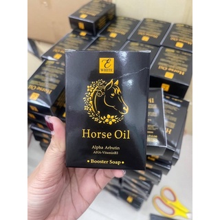 ✨𝙉𝙚𝙬 ✨Horse Oil Soap สบู่นํ้ามันม้า เพื่อผิวขาวกระจ่างใส🐴🦄