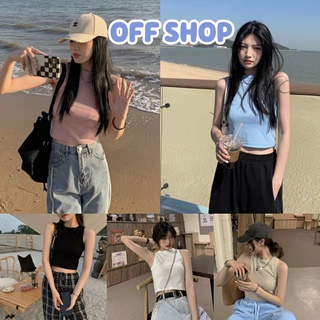 OFF SHOP พร้อมส่ง (OFF-13509) เสื้อกล้ามไหมพรม ดีเทลสุดเก๋ ผ้านิ่มสีพาสเทลใส่สบายมากน่ารัก