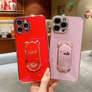 เคสโทรศัพท์มือถือ แบบนิ่ม ลายหน้ายิ้ม มันวาว ป้องกันเลนส์ สําหรับ OPPO Reno 10 Pro Plus 8t 8 8z 7z 5G 7 4G 6 5 5F 4F 4 Pro 2 2F