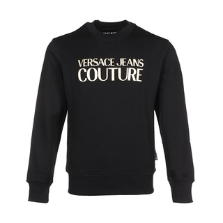 Versace Versace เสื้อกันหนาว แขนยาว ผ้าฝ้าย พิมพ์ลายตัวอักษร สําหรับผู้ชาย