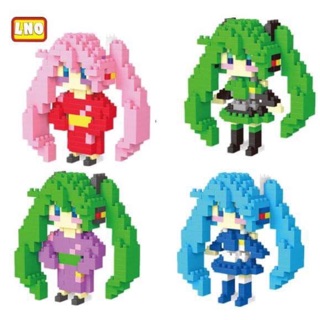 เลโก้นาโน legonano nanoblock lego มิคุ set4กล่อง