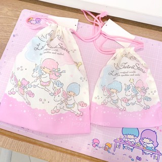 ถุงผ้าหูรูด size S , M ลาย sanrio ลิขสิทธิ์ แท้ญี่ปุ่น