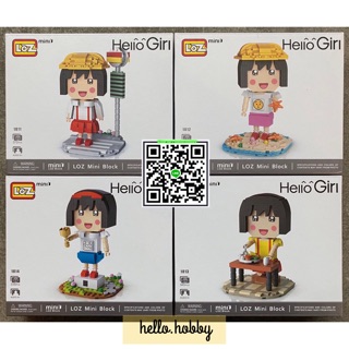 เลโก้บริคเฮด LOZ 1811-1814 Hello Girl Chibi Maruko