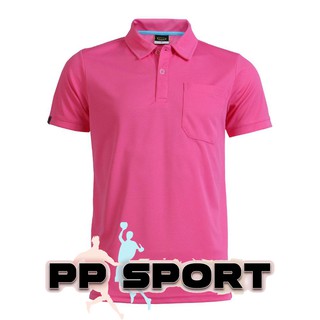 เสื้อโปโลผู้ชายคอปกแขนสั้นสีชมพู grand sport ผ้า Poly Lite 012572 S-3XL(4L)