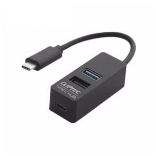 ** สินค้า เคลียสต็อค ** CLiPtec RZH622-01 (BLACK) CONTACT TYPE-C USB3.1 1+2PORTS HUB BLACK