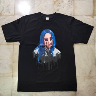 เสื้อยืดครอป4K4D   สั้น เสื้อ Billie Eilish เสื้อยืด billie eilish เสื้อสตรีท street oversizeS-5XL