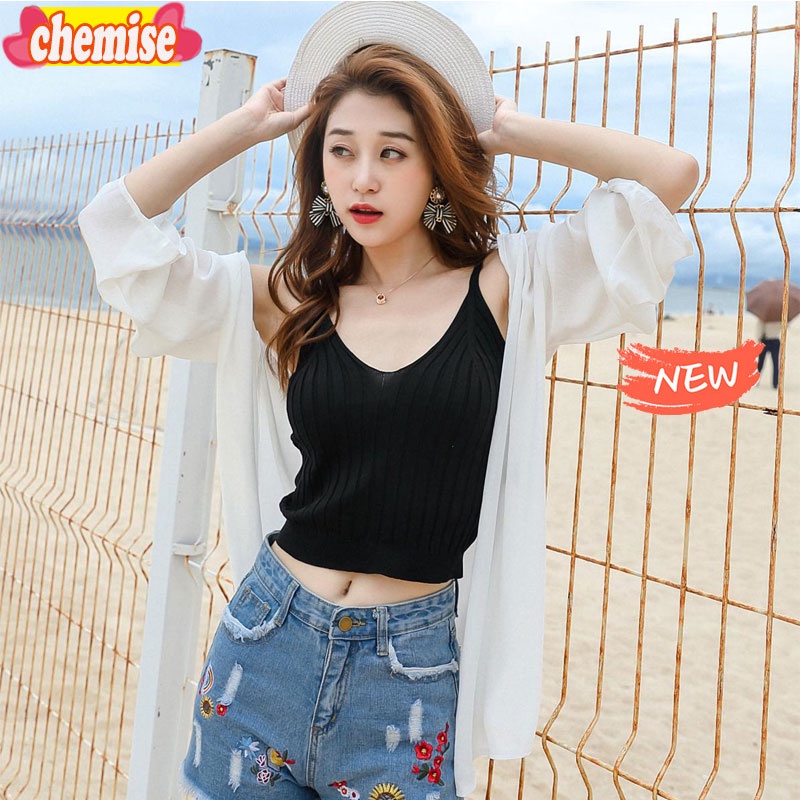 🦋Chemisegrace 8299🦋✨พร้อมส่ง✨เสื้อคลุมแฟชั่น เสื้อเชิ้ตแขนยาวสีขาว เสื้อคลุมไปทะเล ผ้าสวยดีค่ะ ใส่สบาย​ไม่คัน
