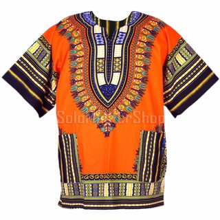 Dashiki African Shirt Cotton Hiphop เสื้อจังโก้ เสื้ออินเดีย เสื้อแอฟริกา เสื้อฮิปฮอป เสื้อโบฮีเมียน ad08o