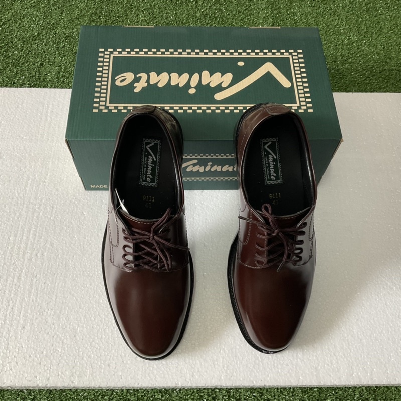 คัทชูผู้ชายลูกเสือครูชายbyช่างMoccasinหนังแท้หนังรูขน รหัส 9111 สีน้ำตาลเข้ม
