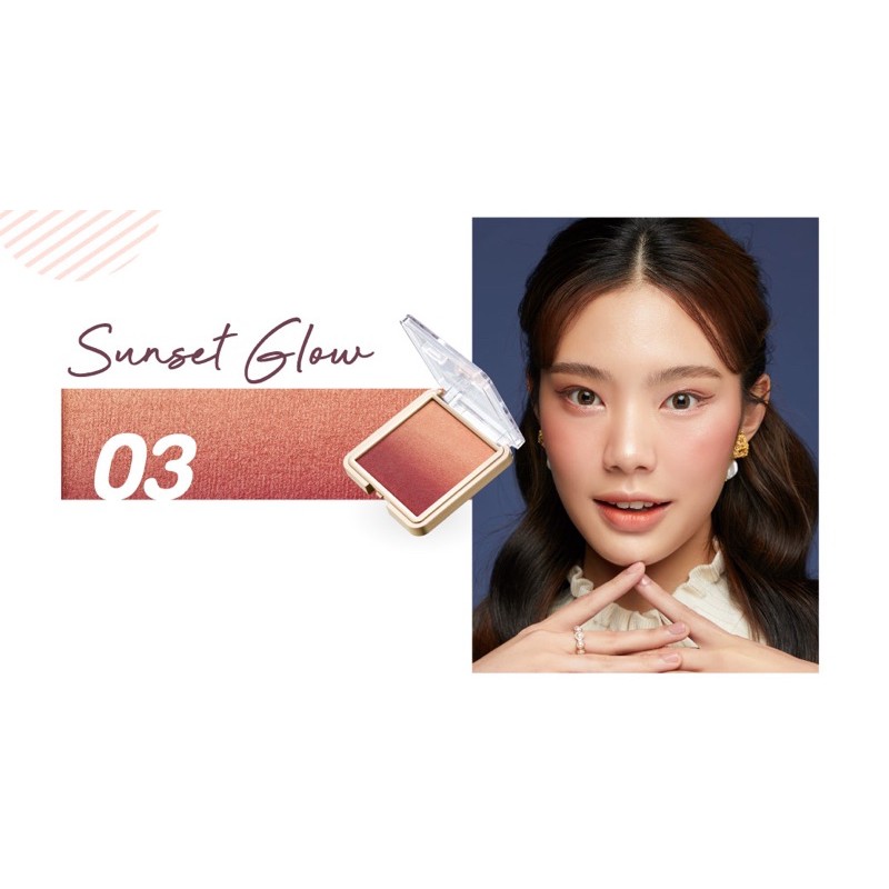 ของเเท้ Cute Press Nonstop Beauty Ombre Blush คิวท์เพรส บรัชออน มีขนาด 5กรัม และ 10กรัม - รูปที่ 3