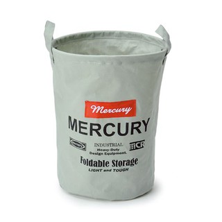 Mercury Bucket M Gray ตะกร้าผ้าพับได้