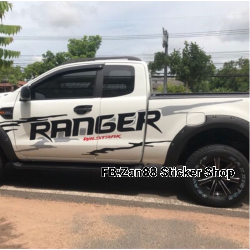 Sticker สติ๊กเกอร์ลายข้าง แต่งรถ Ford Ranger Wildtrak