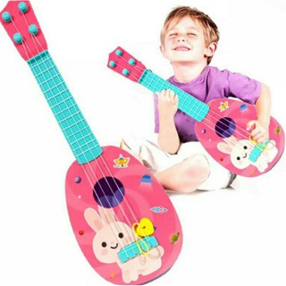 🎵🎸 ของเล่นเด็ก อูกูเลเล่ กีต้าร์ ฝึกเล่นดนตรี ลายการ์ตูน กีต้า ukulele guitar toy play instruments