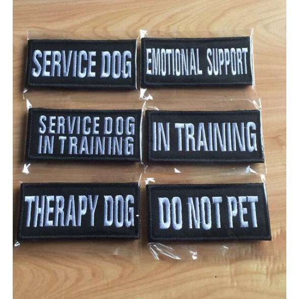 1PCS 9*4 ซม.บริการ Dog THERAPY PET HOOK & LOOP Patch Medic สุนัขทํางานในการฝึกอบรม Emblem Badge Patc