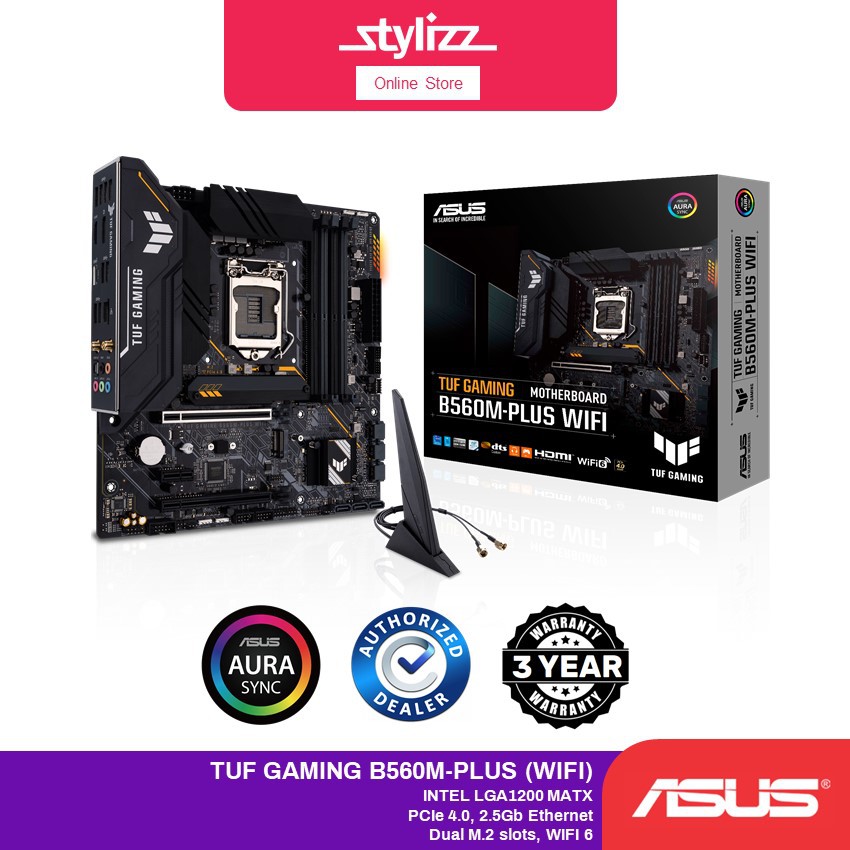 ASUS SOCKET LGA 1200 TUF GAMING B560M-PLUS WIFI MOTHERBOARD