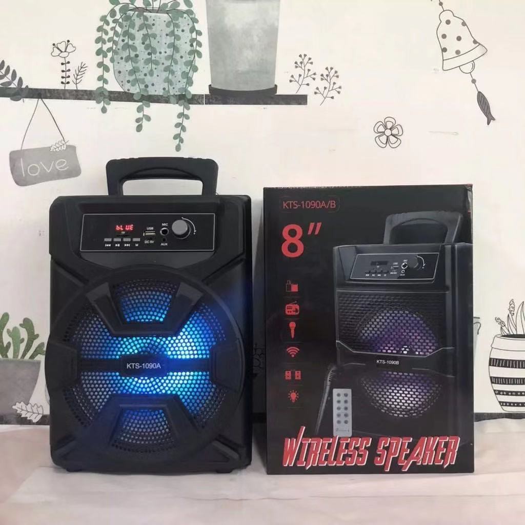 ที่หนึ่งแห่งพลังเสียง ลำโพงบลูทูธไร้สาย KTS-1090 ลำโพงพกพาคาราโอเกะ มีหูหิ้วพกพาสะดวก ให้คุณเพลิดเพลินไปกับเสียงเพลง